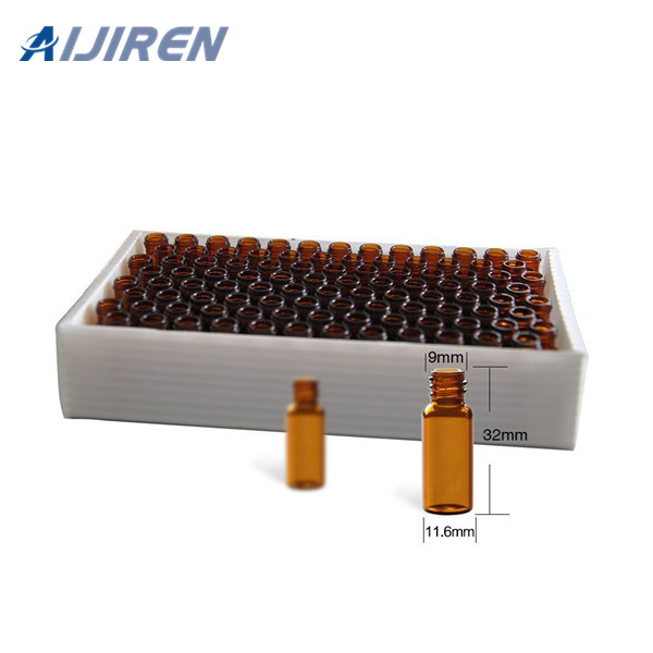 <h3>Aijiren HPLC Pre-Slit 9-425 Screw Thread Vial Yellow Caps, 9mm </h3>
